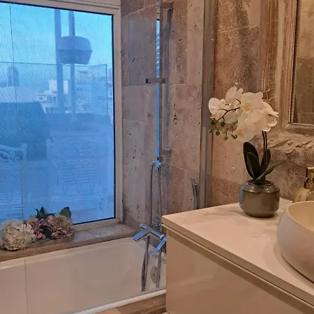 St Julians Luxurious Penthouse With Pool Enjoying Distant Seaviews