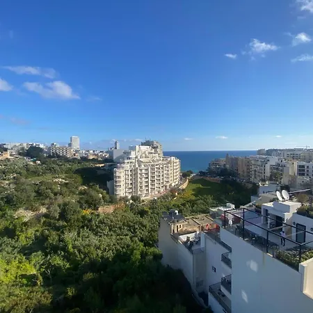 St Julians Luxurious Penthouse With Pool Enjoying Distant Seaviews Saint Julian's